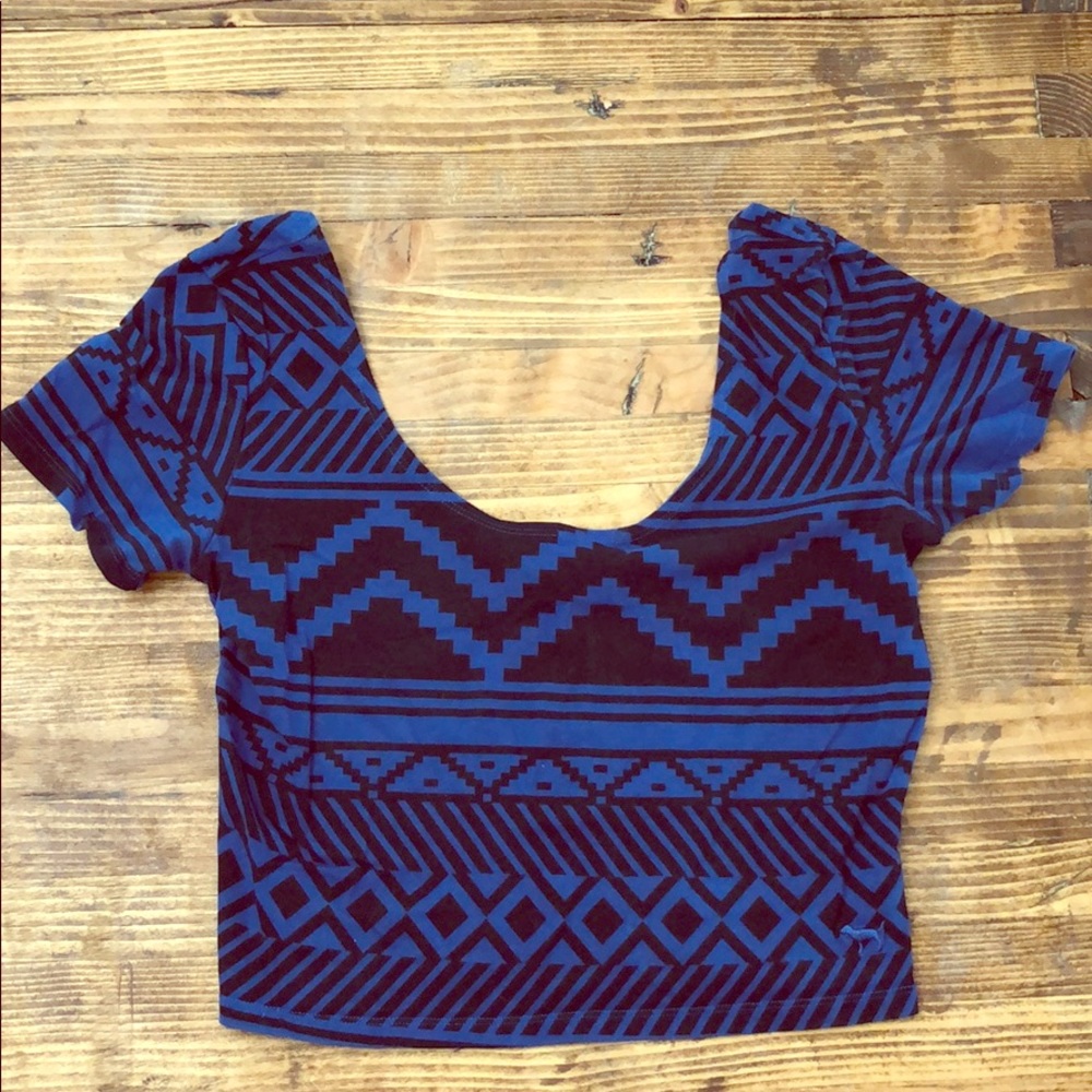 Blue Victoria’s Secret PINK crop top
